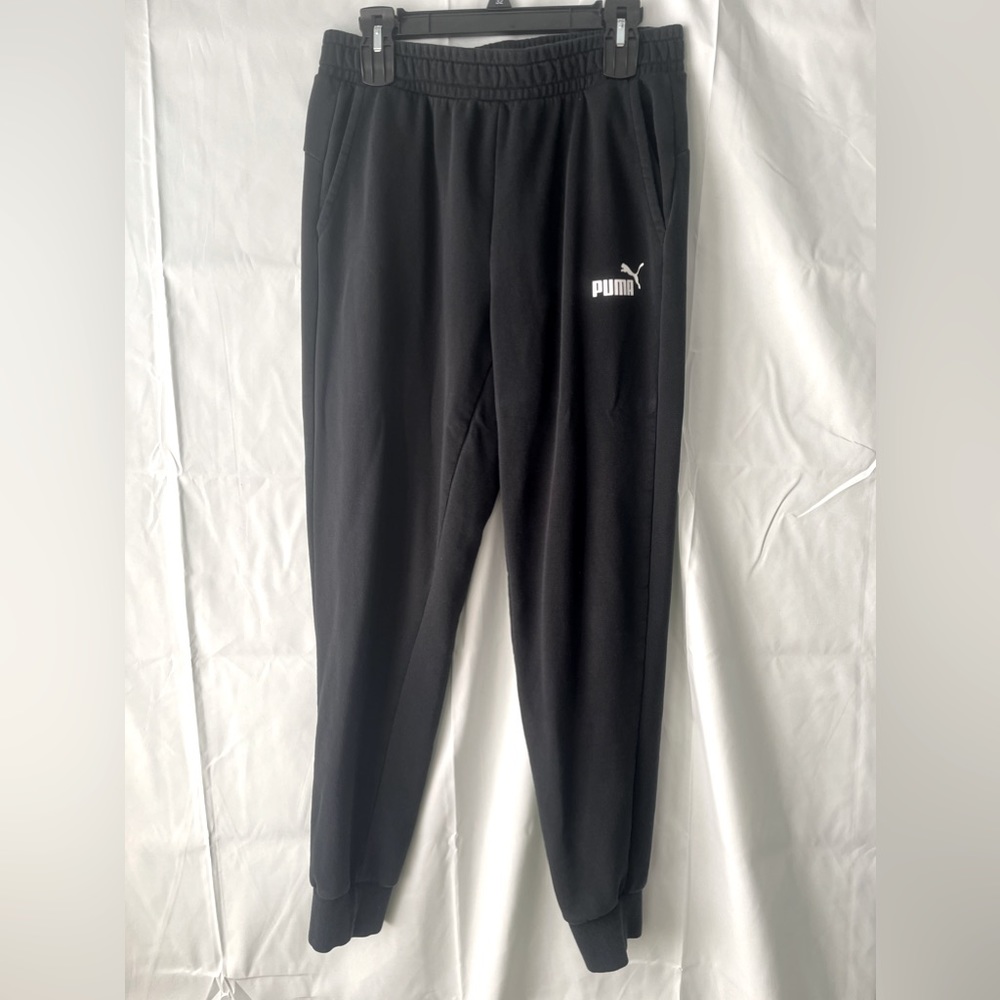 Puma Mens Jogger Sweatpants Black with Drawstring